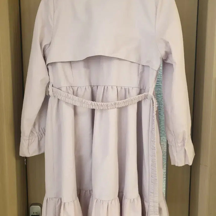 [BUNJANG] Permits Lavender Frill Trench Coat - Children&