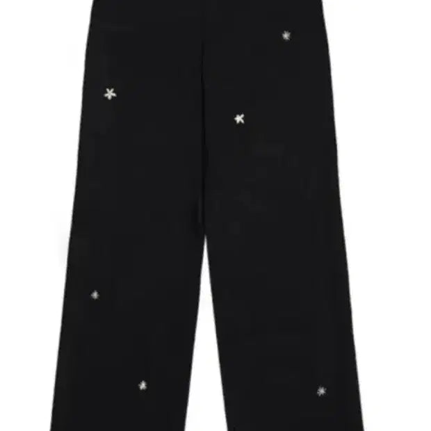 [BUNJANG] STU Hand Stitched Flower Pants S / STU 핸드스티치 플라워 팬츠S