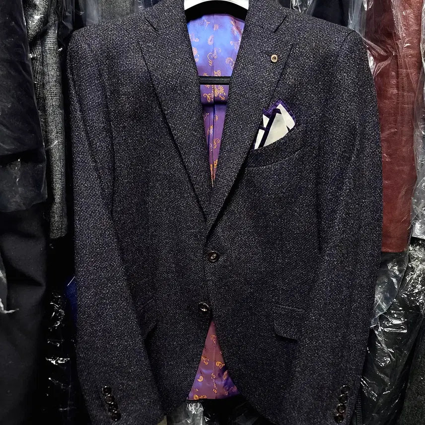 [BUNJANG] Vanhart di Albazar Ariston Wool Silk Cashmere Tweed Jacket / 반하트 디 알바자 / 이태리 아리스톤 울실크캐시 트위드 자켓 / 100