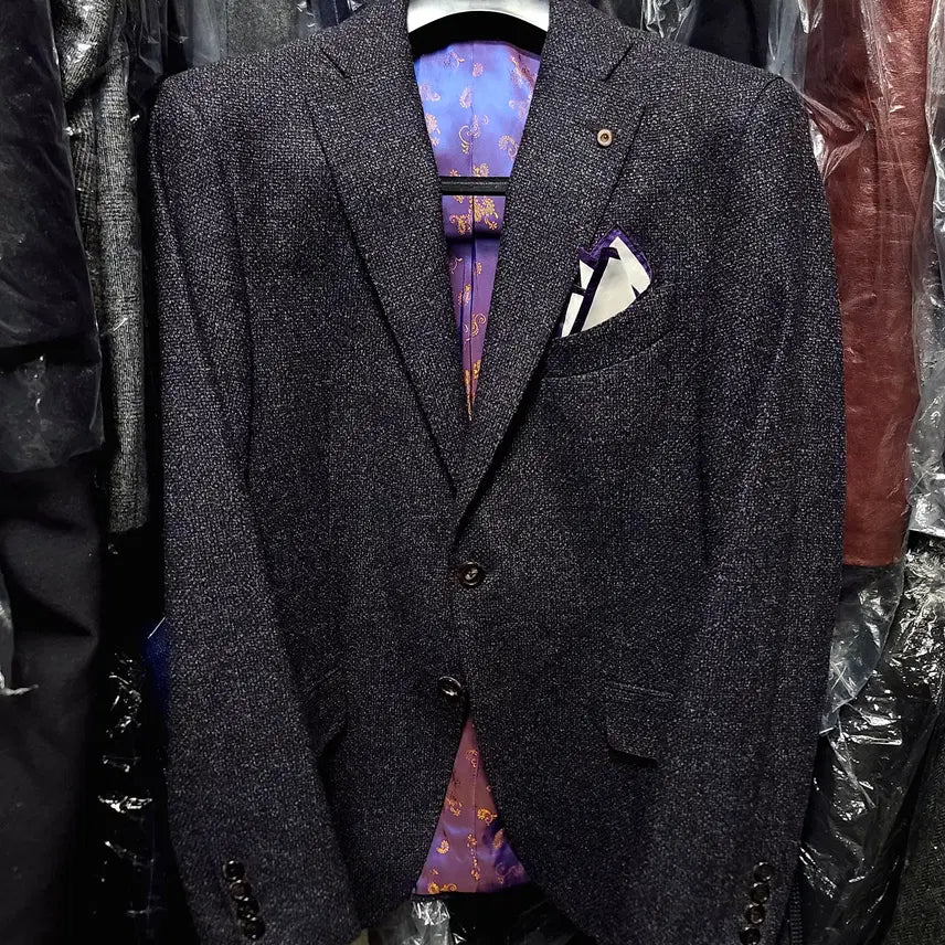 [BUNJANG] Vanhart di Albazar Ariston Wool Silk Cashmere Tweed Jacket / 반하트 디 알바자 / 이태리 아리스톤 울실크캐시 트위드 자켓 / 100