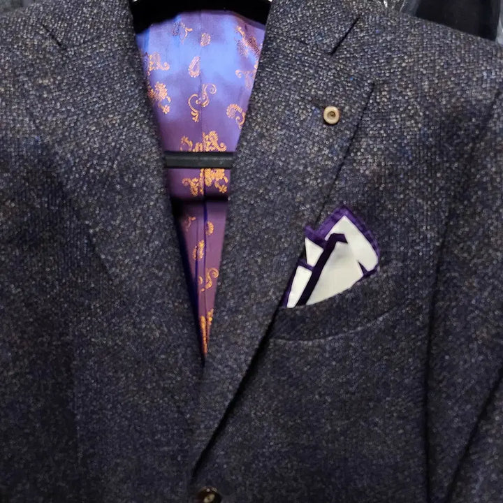 [BUNJANG] Vanhart di Albazar Ariston Wool Silk Cashmere Tweed Jacket / 반하트 디 알바자 / 이태리 아리스톤 울실크캐시 트위드 자켓 / 100