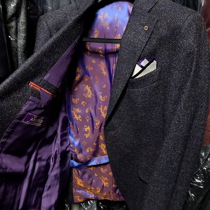 [BUNJANG] Vanhart di Albazar Ariston Wool Silk Cashmere Tweed Jacket / 반하트 디 알바자 / 이태리 아리스톤 울실크캐시 트위드 자켓 / 100