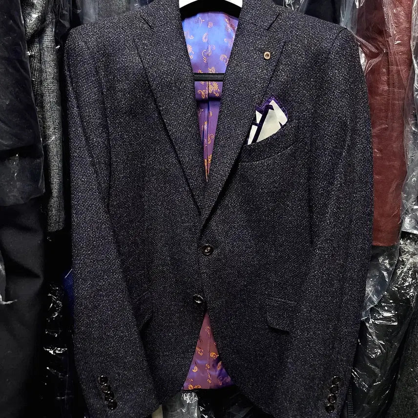 [BUNJANG] Vanhart di Albazar Ariston Wool Silk Cashmere Tweed Jacket / 반하트 디 알바자 / 이태리 아리스톤 울실크캐시 트위드 자켓 / 100