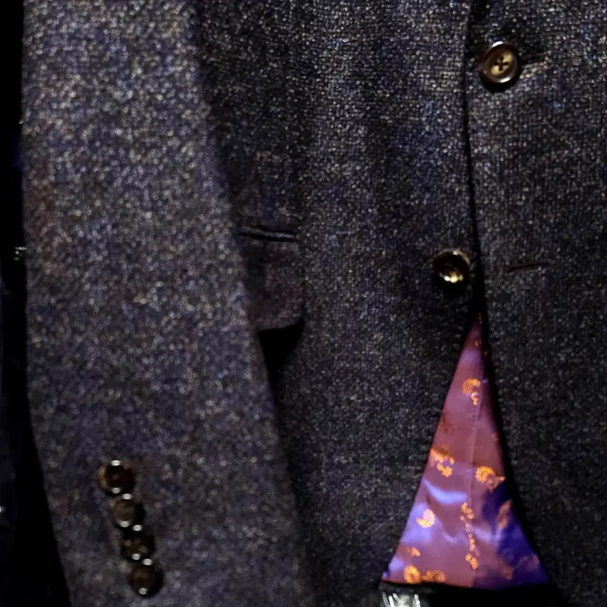 [BUNJANG] Vanhart di Albazar Ariston Wool Silk Cashmere Tweed Jacket / 반하트 디 알바자 / 이태리 아리스톤 울실크캐시 트위드 자켓 / 100