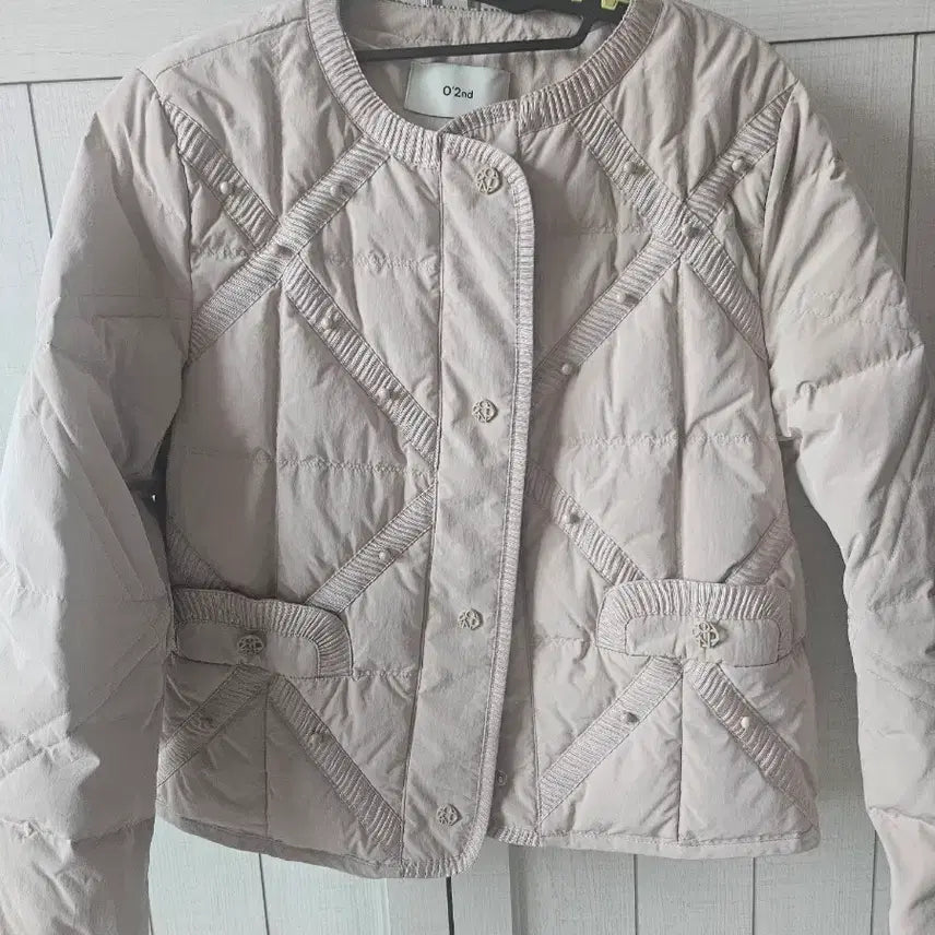[BUNJANG] O'zsecnd Quilted Goose Down Jacket / 오즈세컨 퀼팅 자켓  거위털 패딩 아이보리