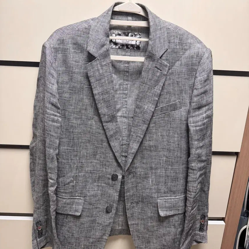 [BUNJANG] Classic Check Pattern Linen Jacket / 남성 자켓 과 린넨 자켓