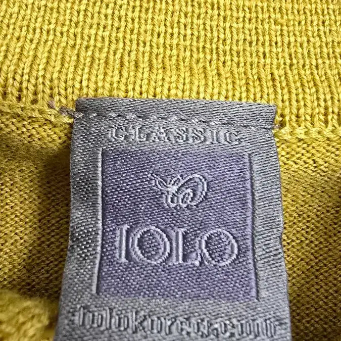 [BUNJANG] IOLO Wool Collar Knit Top / IOLO 이올로 여성 울 카라 니트 M 66 옐로, 그린