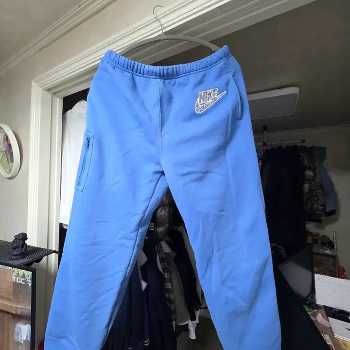 [BUNJANG] Supreme x Nike Cargo Sweatpants Blue / 택포)슈프림x나이키 카고 스웨트 팬츠 블루