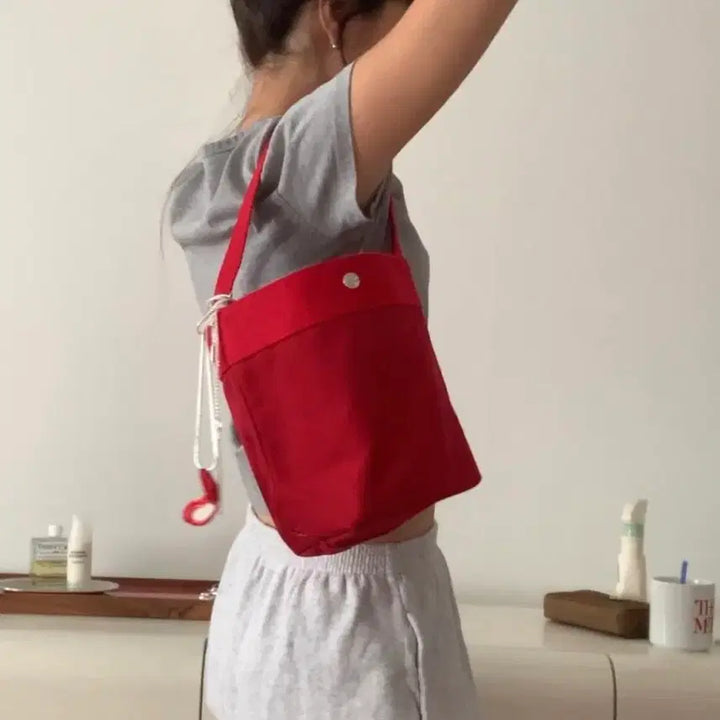 [BUNJANG] Hague Bread Bag Red Handbag / 헤이그 가방
