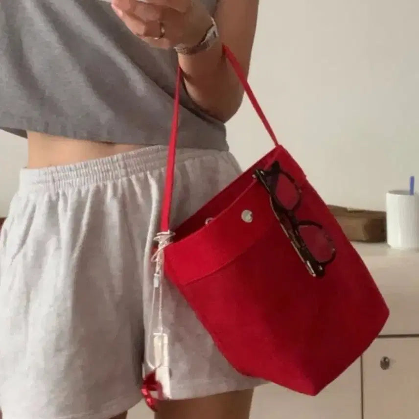 [BUNJANG] Hague Bread Bag Red Handbag / 헤이그 가방