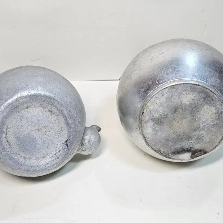 [BUNJANG] Vintage Silver Teapots (Bundle Set) / 옛날양은주전자 2개 일괄