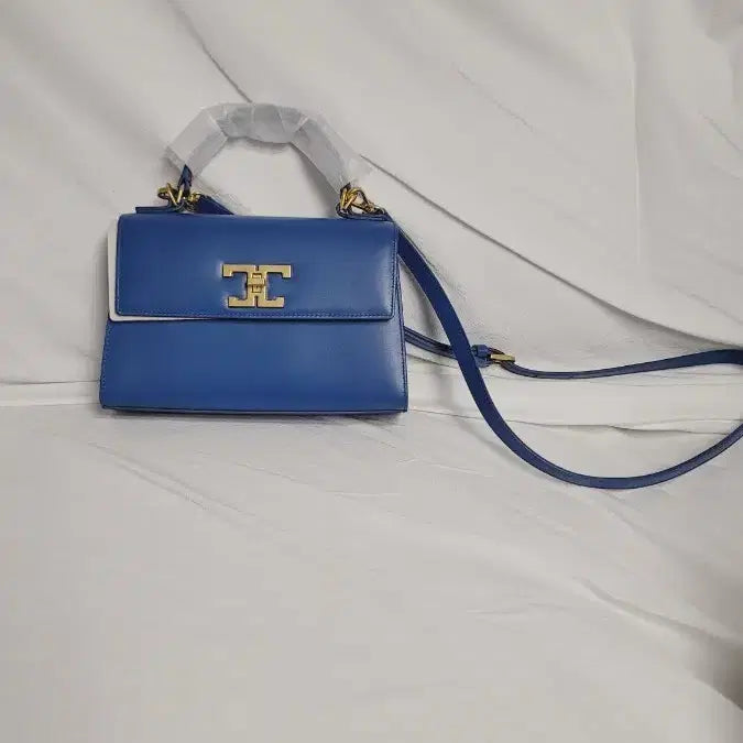 [BUNJANG] TIME New Blue Satchel Crossbody Bag / 타임 새상품 블루 사첼 크로스백
