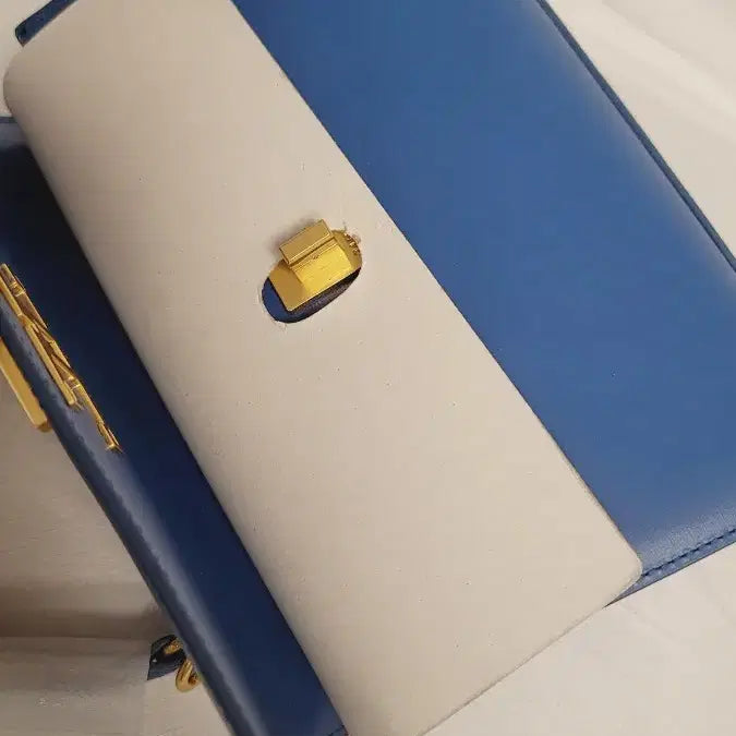 [BUNJANG] TIME New Blue Satchel Crossbody Bag / 타임 새상품 블루 사첼 크로스백