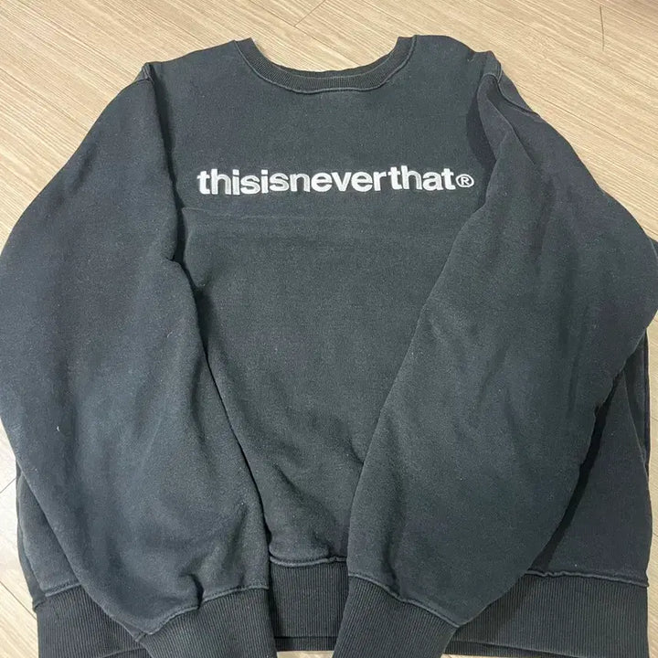 [BUNJANG] thisisneverthat Logo Sweatshirt Black L / 디네뎃 맨투맨 블랙 L