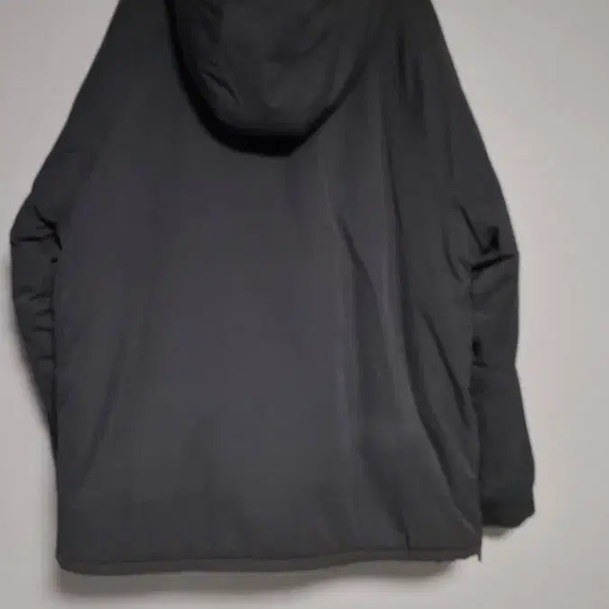 [BUNJANG] Hooded Padded Pullover Black / 후드 풀오버 패딩 블랙