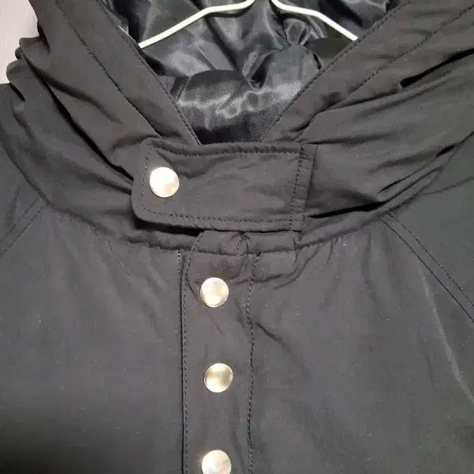 [BUNJANG] Hooded Padded Pullover Black / 후드 풀오버 패딩 블랙