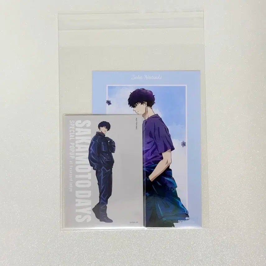 [BUNJANG] Sakamoto Days Natsuki Seba POB Bundle Set / 사카모토데이즈 세바 나츠키 특전 브로마이드 베이스야드 팝업 포카 지류