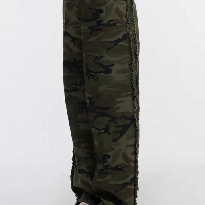 [BUNJANG] ONE SIZE Cotton Frill Camo Pants / (OS)김미더영 코튼 프릴 카모 팬츠