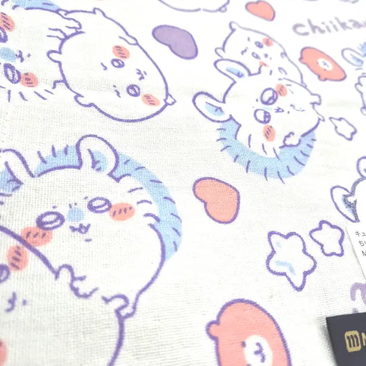 [BUNJANG] Chiikawa Cute Duo Handkerchief / 치이카와 순면 100% 큐트듀오 손수건