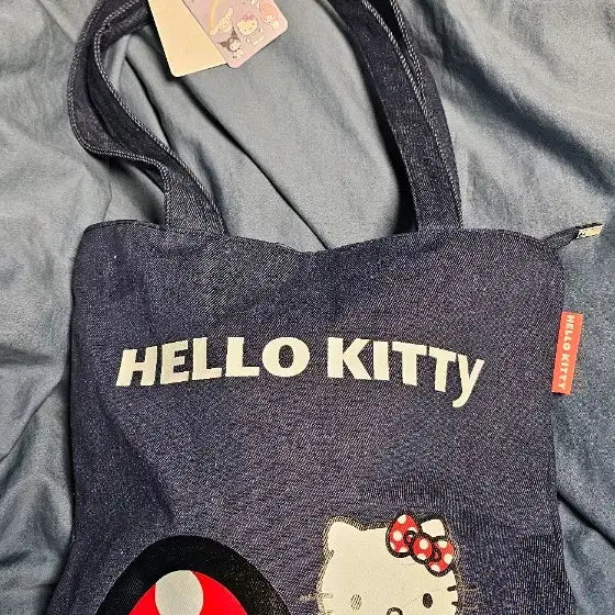 [BUNJANG] Hello Kitty Denim Tote Bag / 헬로키티 데님 에코백 토트백 가방
