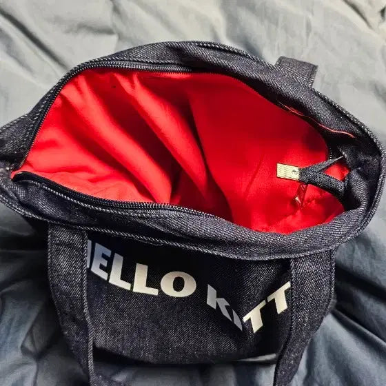 [BUNJANG] Hello Kitty Denim Tote Bag / 헬로키티 데님 에코백 토트백 가방