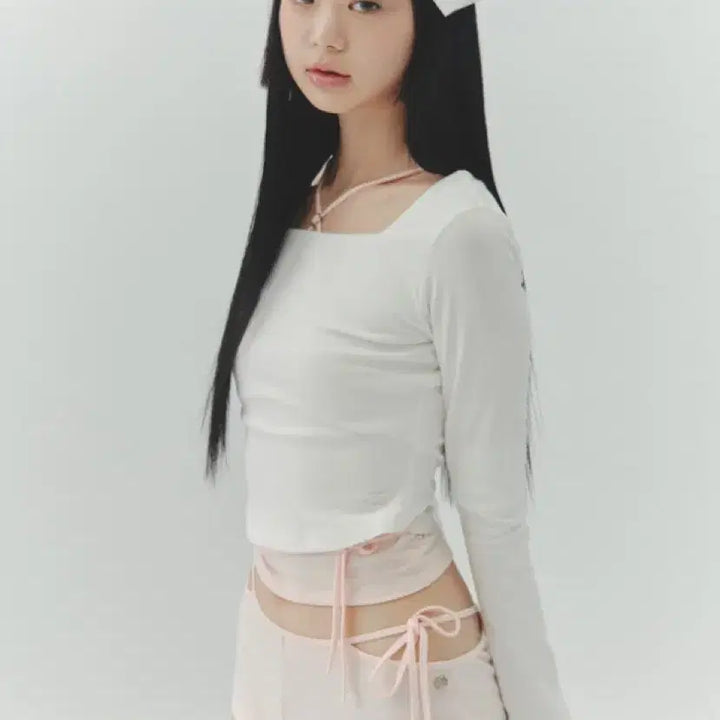 [BUNJANG] Pain Or Pleasure Lower Square Top White S / 페인오어플레져 lower square top (새상품)