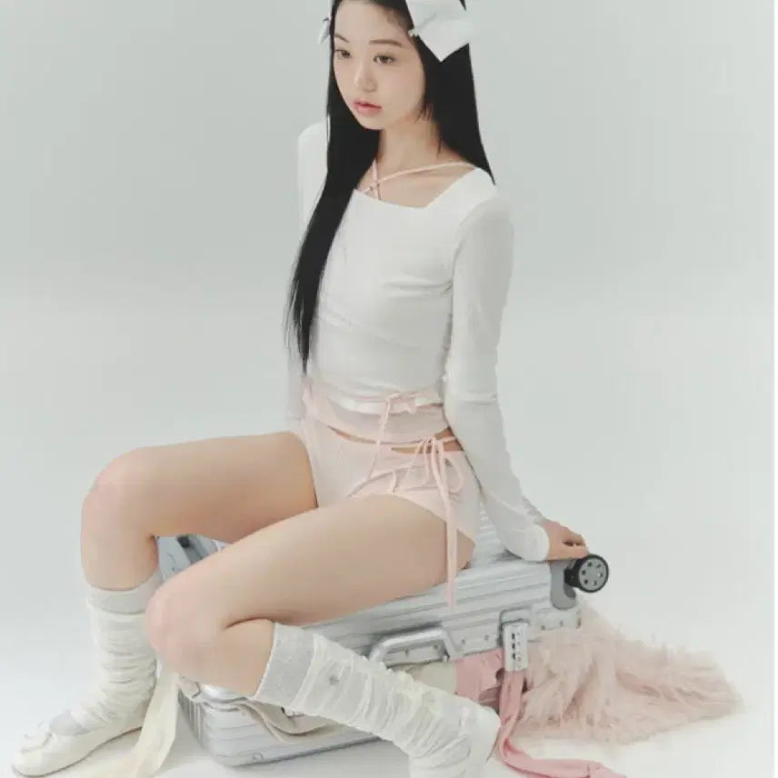 [BUNJANG] Pain Or Pleasure Lower Square Top White S / 페인오어플레져 lower square top (새상품)