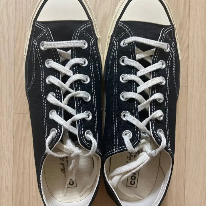 [BUNJANG] Converse Chuck 70 Low Black Sneakers / 컨버스 척 70 로우 블랙 260사이즈