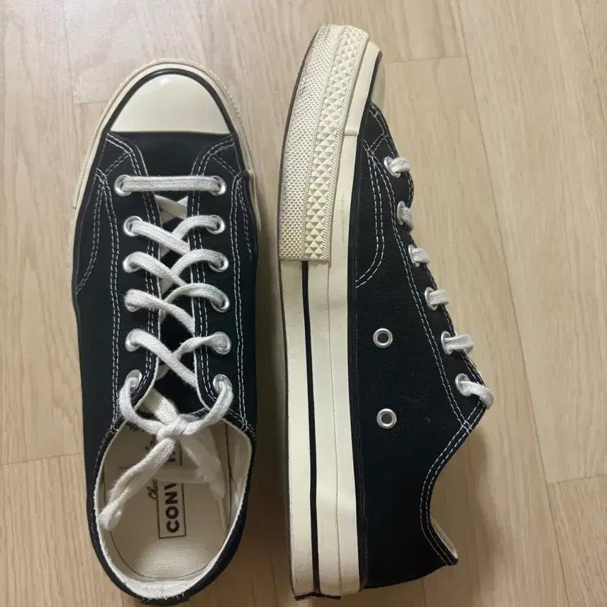 [BUNJANG] Converse Chuck 70 Low Black Sneakers / 컨버스 척 70 로우 블랙 260사이즈