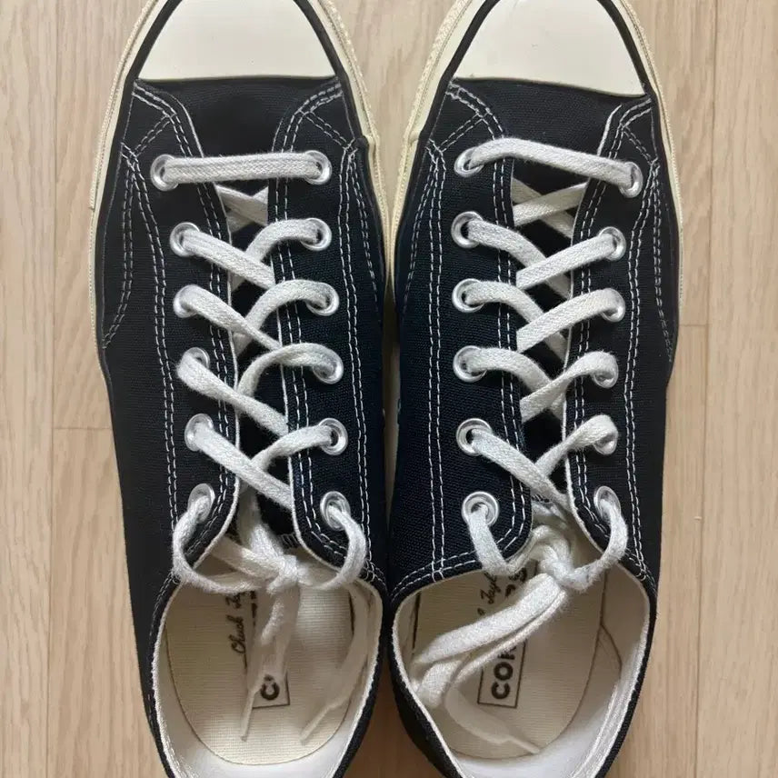 [BUNJANG] Converse Chuck 70 Low Black Sneakers / 컨버스 척 70 로우 블랙 260사이즈