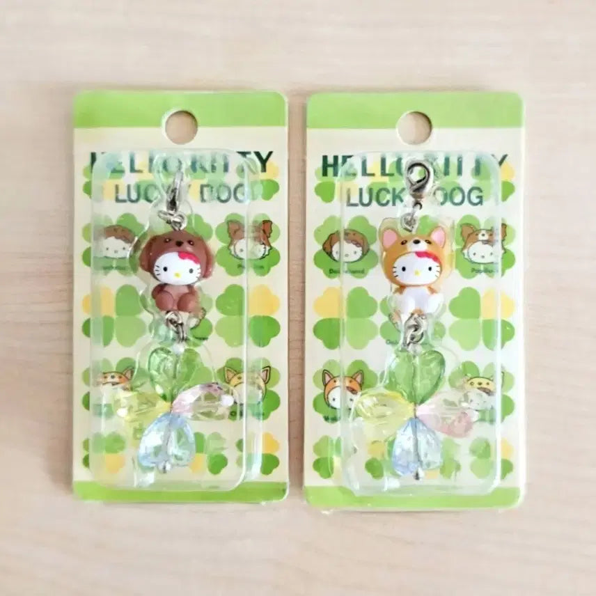 [BUNJANG] Lucky Dog Kitty Bundle Set / 럭키독 키티 2종세트, 크로버 키티스트랩, 닥스훈트 키티,웰시코기 키티