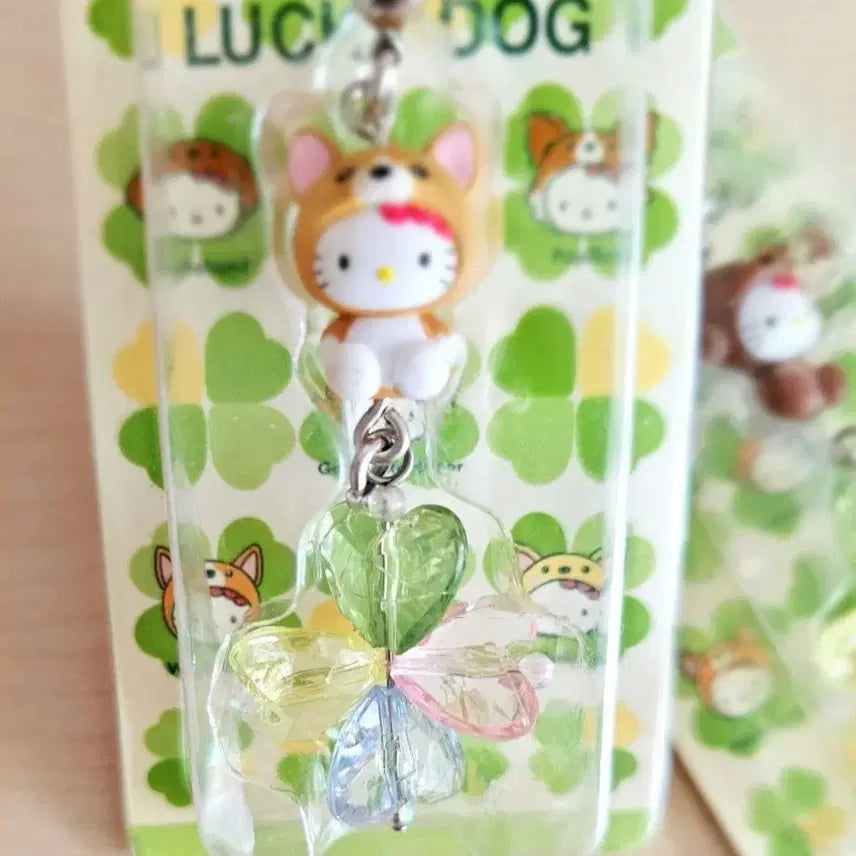 [BUNJANG] Lucky Dog Kitty Bundle Set / 럭키독 키티 2종세트, 크로버 키티스트랩, 닥스훈트 키티,웰시코기 키티