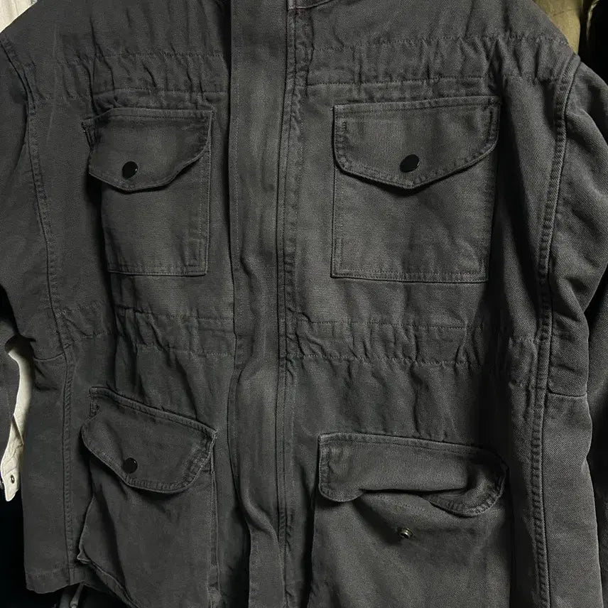 [BUNJANG] Charcoal Half Jacket / [새거] 차콜 하프 자켓