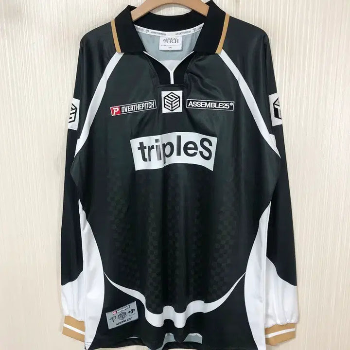[BUNJANG] Over The Peach x TripleS Team SSS Assemble 25 Jersey / Long Sleeve Black (XXL) / 오버더피치X트리플에스 팀SSS 어셈블25져지/롱슬리브 블랙 노마킹 XXL
