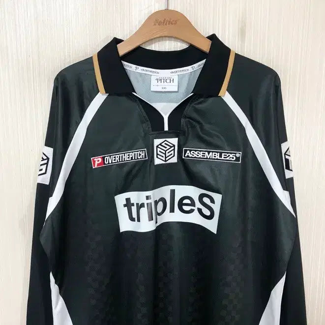 [BUNJANG] Over The Peach x TripleS Team SSS Assemble 25 Jersey / Long Sleeve Black (XXL) / 오버더피치X트리플에스 팀SSS 어셈블25져지/롱슬리브 블랙 노마킹 XXL