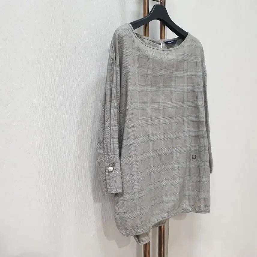 [BUNJANG] Beanpole Ladies Glen Check Loose Fit Shirt / (kk69221)빈폴레이디스 글렌 체크 루즈핏 셔츠 95