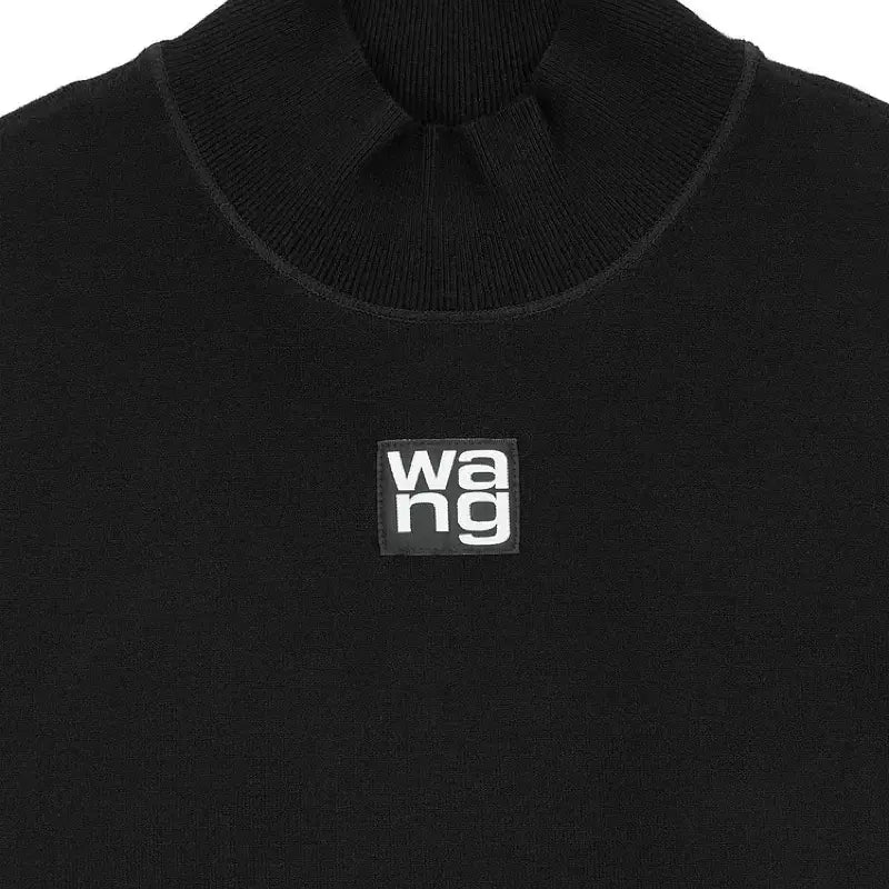 [BUNJANG] Alexander Wang Logo Patch Turtleneck T-shirt / 국문탭) 알렉산더왕 로고 목폴라 티셔스 (새상품 컨디션)