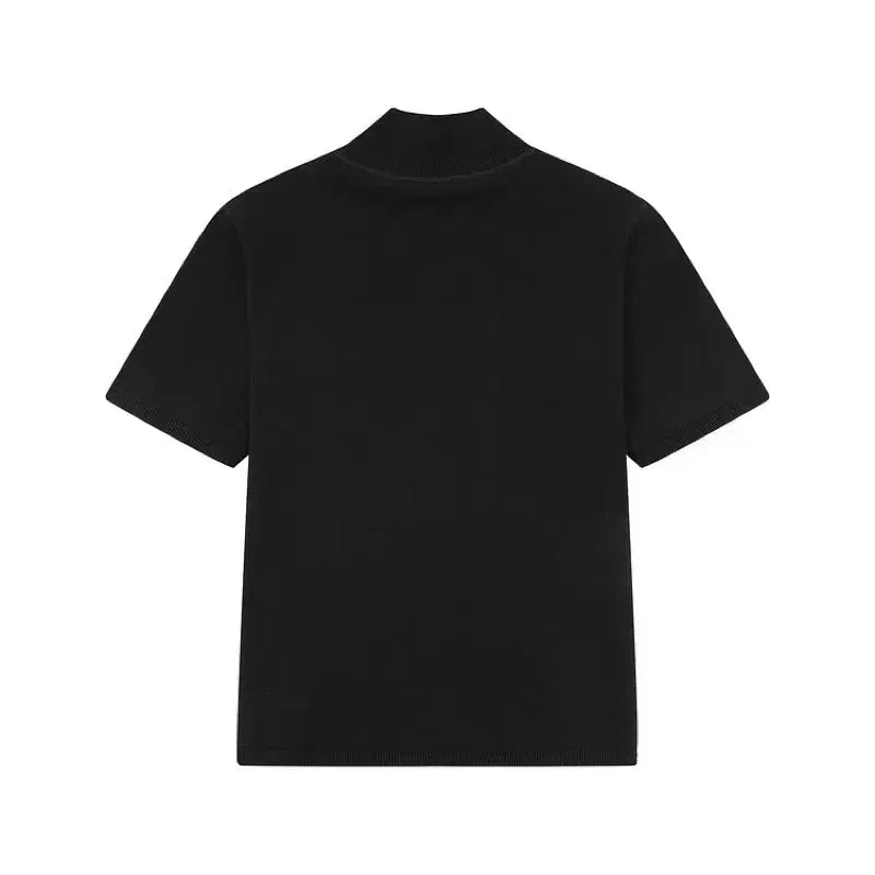 [BUNJANG] Alexander Wang Logo Patch Turtleneck T-shirt / 국문탭) 알렉산더왕 로고 목폴라 티셔스 (새상품 컨디션)