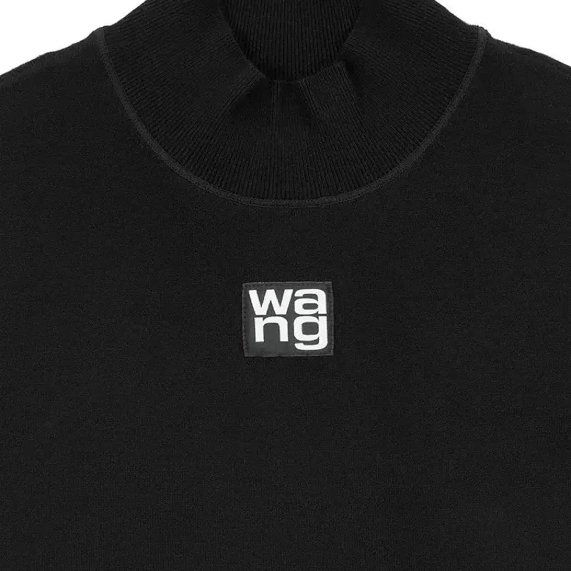 [BUNJANG] Alexander Wang Logo Patch Turtleneck T-shirt / 국문탭) 알렉산더왕 로고 목폴라 티셔스 (새상품 컨디션)