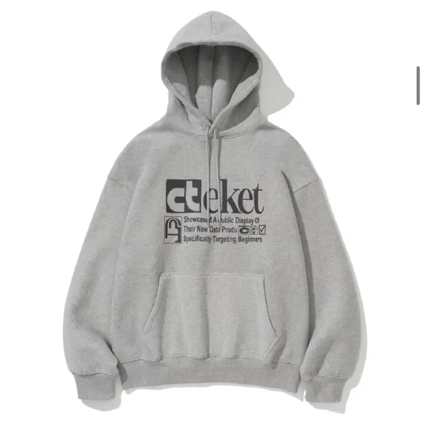 [BUNJANG] L Melange Gray Hoodie / [L] 테켓 후드티 멜란지 그레이