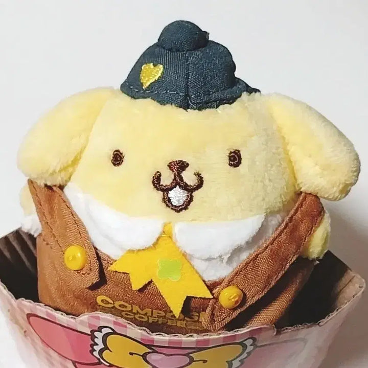 [BUNJANG] Compose Coffee Sanrio Pompompurin Plush Doll / 산리오 컴포즈 커피 폼폼푸린 인형(개봉)