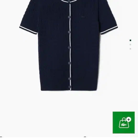 [BUNJANG] Lacoste Short Sleeve Knit Top / 라코스테 반팔 니트