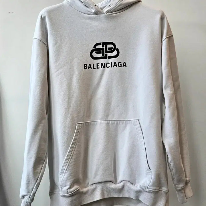 [BUNJANG] Balenciaga BB Logo Hoodie M Size / [S급] 발렌시아가 bb로고 후드티 M사이즈