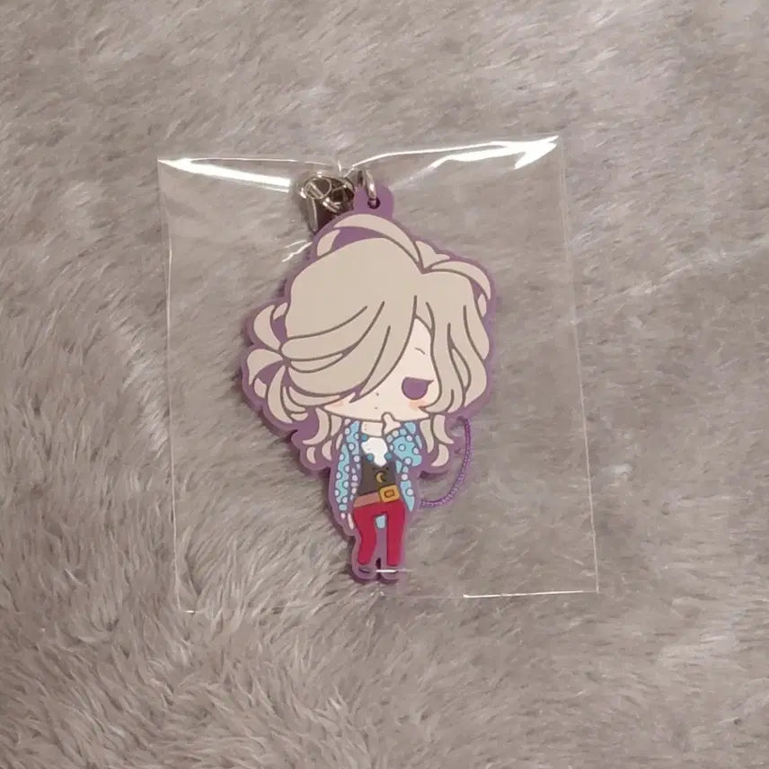 [BUNJANG] Brothers Conflict Louis Asahina Rubber Strap Keyring / 브라더스 컨플릭트 아사히나 루이 러버스트랩 키링