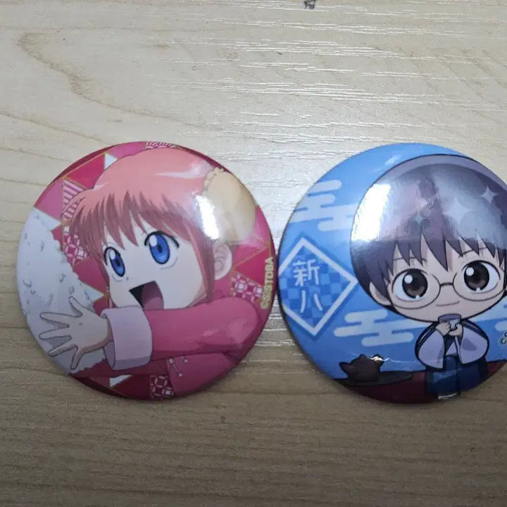 [BUNJANG] Gintama Kagura Shinpachi Bundle Set Badges / 은혼 카구라 신파치 캔뱃지 일괄