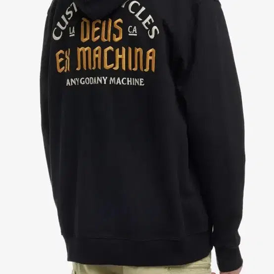 [BUNJANG] Deus Ex Machina Black Hoodie / 데우스 엑스 마키나 블랙 후드집업