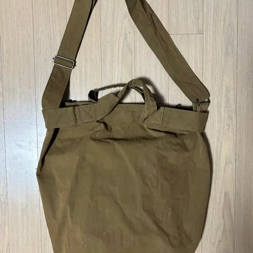 [BUNJANG] Margaret Howell Khaki Brown Nylon Two-Way Tote Bag / Margaret Howell 마가렛호웰 카키브라운 나일론 투웨이 토트백