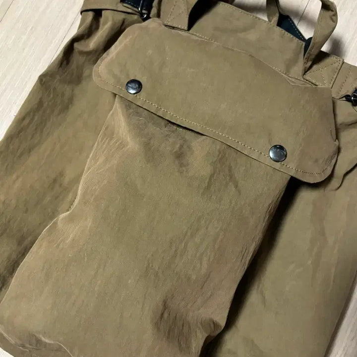 [BUNJANG] Margaret Howell Khaki Brown Nylon Two-Way Tote Bag / Margaret Howell 마가렛호웰 카키브라운 나일론 투웨이 토트백
