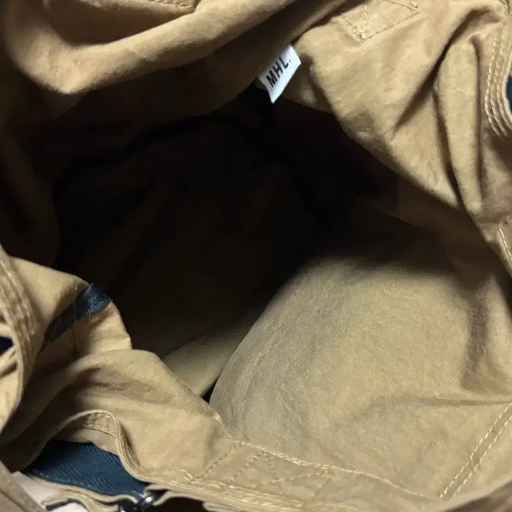 [BUNJANG] Margaret Howell Khaki Brown Nylon Two-Way Tote Bag / Margaret Howell 마가렛호웰 카키브라운 나일론 투웨이 토트백