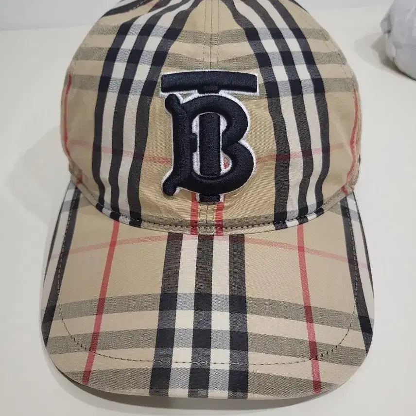 [BUNJANG] Burberry Striped Monogram Cap / 버버리 스트라이프 모노그램 볼캡